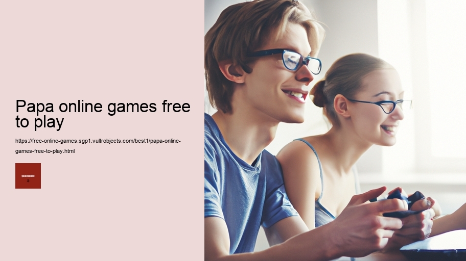 papa online games free to play